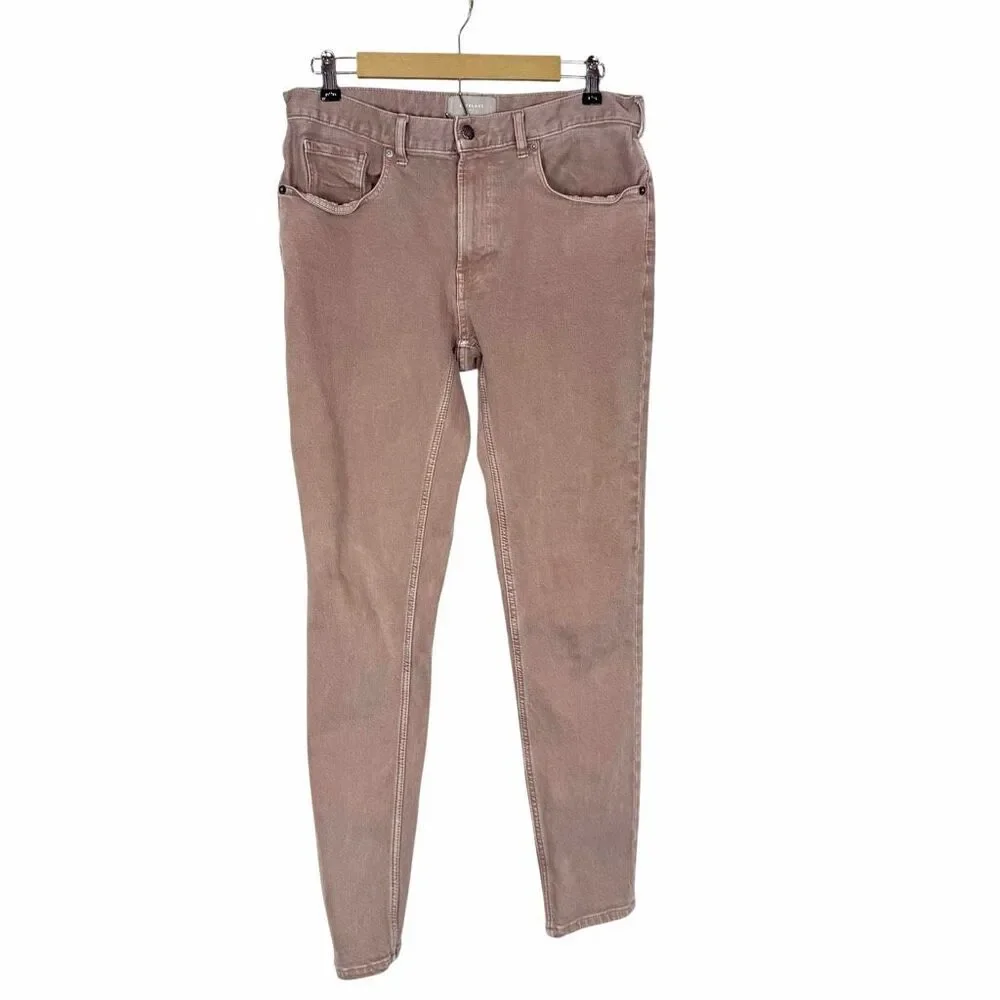 Everlane Jeans Mens 32x32 Brown tan Denim Organic Cotton Straight Leg Slim Fit‎